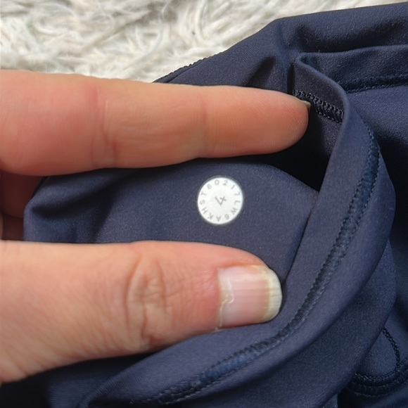 Lululemon Fast & Free Crop II *Nulux 19" Midnight Navy - Picture 5 of 6